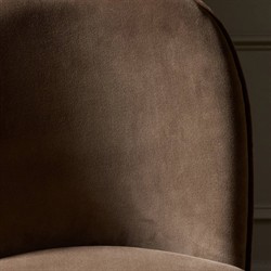 Camden Modern Classic Dark Brown Velvet Performance Swivel Counter Stool |