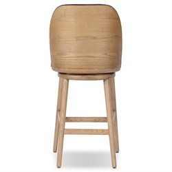 Camden Modern Classic Dark Brown Velvet Performance Swivel Counter Stool |
