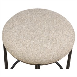 Cofer Modern Classic Beige Performance Swivel Counter Stool|