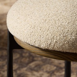 Cofer Modern Classic Beige Performance Swivel Counter Stool|