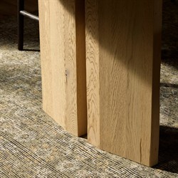 Emerald Modern Classic Bleached Oak Rectangular Dining Table - 96"|