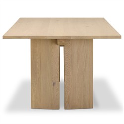 Emerald Modern Classic Bleached Oak Rectangular Dining Table - 96"|