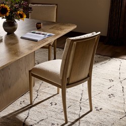 Gallagher Modern Classic Beige Performance Dining Chair|