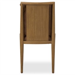 Gallagher Modern Classic Brown Leather Dining Chair|