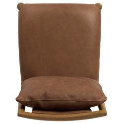 Gallagher Modern Classic Brown Leather Dining Chair|