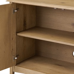 Adelaide Modern Classic Brown Aged Oak Media Console - 87"|