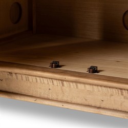 Marjorie Updated Traditional Distressed Bleached Wood Sideboard|