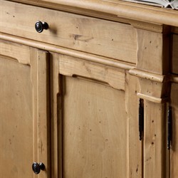 Marjorie Updated Traditional Distressed Bleached Wood Sideboard|