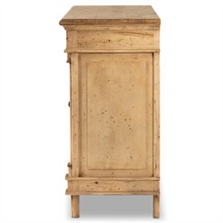 Marjorie Updated Traditional Distressed Bleached Wood Sideboard|