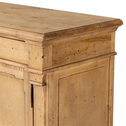 Marjorie Updated Traditional Distressed Bleached Wood Sideboard|