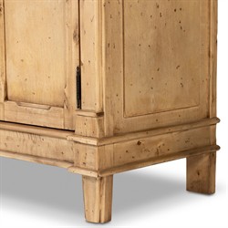 Marjorie Updated Traditional Distressed Bleached Wood Sideboard|