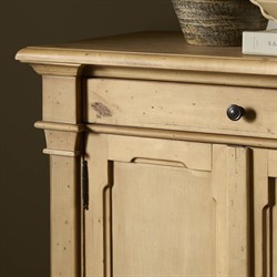Marjorie French Country Bleached Wood Sideboard|