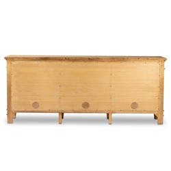 Marjorie French Country Bleached Wood Sideboard|