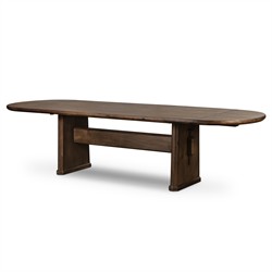 Melina Rustic Lodge Weathered Acacia Extendable Dining Table -  84-120"|