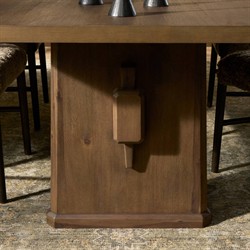 Melina Rustic Lodge Weathered Acacia Extendable Dining Table -  84-120"|