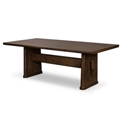Melina Rustic Lodge Weathered Acacia Extendable Dining Table -  84-120"|