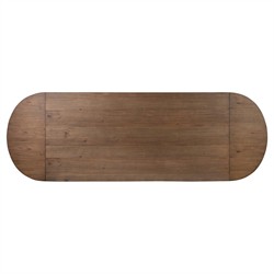 Melina Rustic Lodge Weathered Acacia Extendable Dining Table -  84-120"|