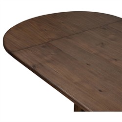 Melina Rustic Lodge Weathered Acacia Extendable Dining Table -  84-120"|