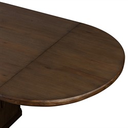 Melina Rustic Lodge Weathered Acacia Extendable Dining Table -  84-120"|