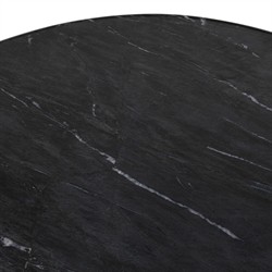 Oric Modern Classic Black Marble Round Bistro Table - 42"|