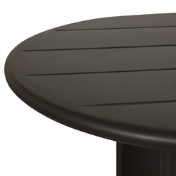 Paris Rustic Lodge Bronze Aluminum Outdoor Oval Dining Table - 94"|