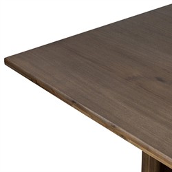 Pershing Rustic Lodge Weathered Acacia Rectangular Dining Table - 96"|