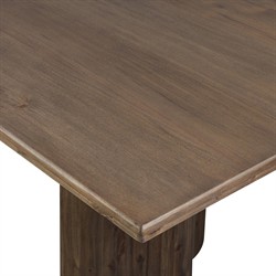 Pershing Rustic Lodge Weathered Acacia Rectangular Dining Table - 96"|