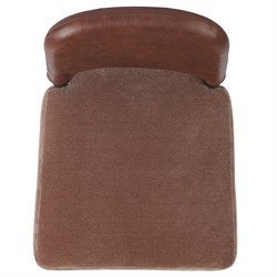 Ryver Modern Classic Brown Velvet Leather Dining Chair|