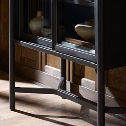 Saxon Modern Classic Black Iron Display Case|