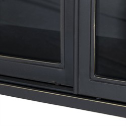 Saxon Modern Classic Black Iron Display Case|