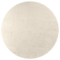 Varda Modern Classic Cream Concrete Round Outdoor Dining Table - 48"|