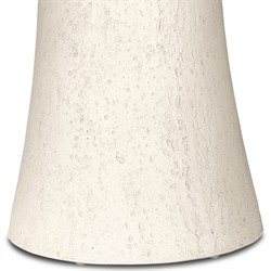 Varda Modern Classic Cream Concrete Round Outdoor Dining Table - 48"|