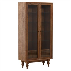 Vaughn Updated Traditional Brown Wood Cabinet|