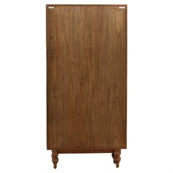 Vaughn Updated Traditional Brown Wood Cabinet|
