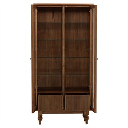 Vaughn Updated Traditional Brown Wood Cabinet|