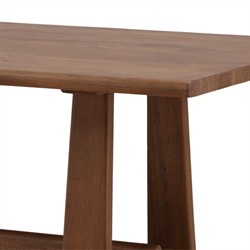Oriven Rustic Lodge Natural Mango Wood Rectangular Dining Table - 92"|