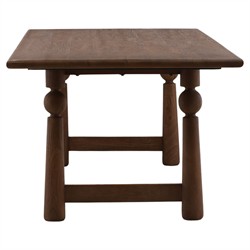 Samuel Updated Traditional Brown Mango Wood Rectangular Dining Table - 90"|