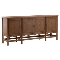 Solynne Updated Traditional Brown Wood Sideboard|