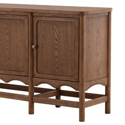 Solynne Updated Traditional Brown Wood Sideboard|