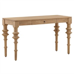Elena Updated Traditional Natural Mango Wood Desk|