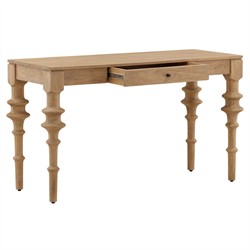 Elena Updated Traditional Natural Mango Wood Desk|