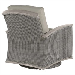 Astoria Grey Sunbrella Oyster Aluminum Wicker Outdoor Lounge Chair|