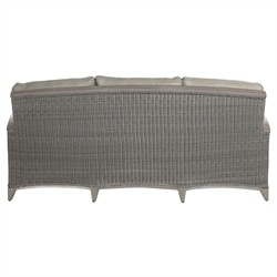 Astoria Grey Sunbrella Oyster Aluminum Wicker Outdoor Sofa - 85"|