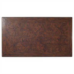 Lyon Updated Traditional Brown Wood Rectangular Storage Coffee Table|