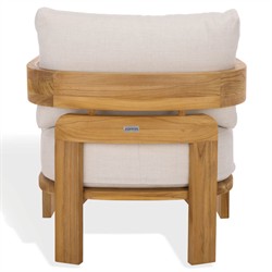 Thiago Modern Classic Natural Teak Wood Outdoor Arm Chair|