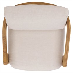 Thiago Modern Classic Natural Teak Wood Outdoor Arm Chair|