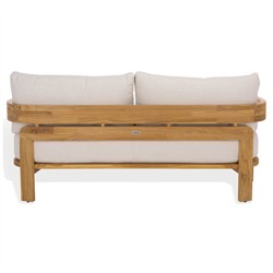 Thiago Modern Classic Natural Teak Wood Outdoor Sofa - 70"|