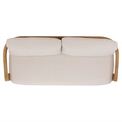 Thiago Modern Classic Natural Teak Wood Outdoor Sofa - 70"|