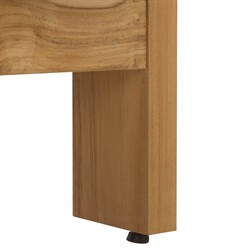 Thiago Modern Classic Natural Teak Wood Outdoor Sofa - 70"|