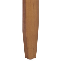 Alba Rustic Lodge Brown Teak Outdoor Arm Chair - Set of 2|